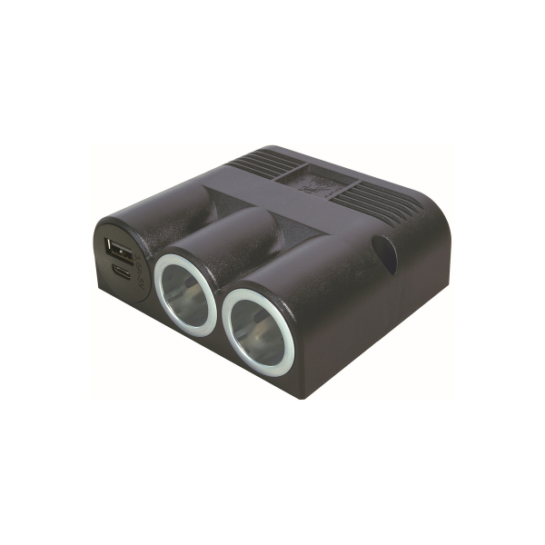 Aufbau Dreifachsteckd. mit Power USB SET