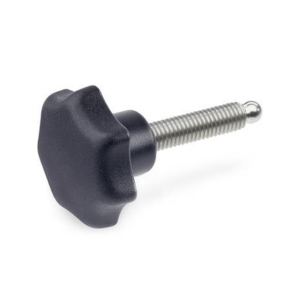 Sterngriffschraube mit Kugelz. M10x35