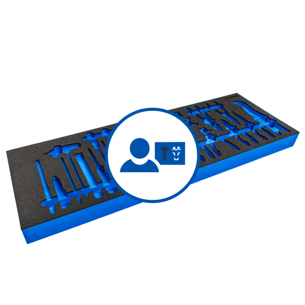 mySortimo inlay Schublade GL4 Breite 4 Tiefe 5 Stärke 60 mm
