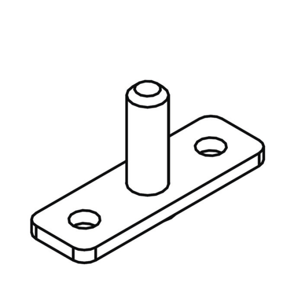 Nutenplatte 1xM8x25
