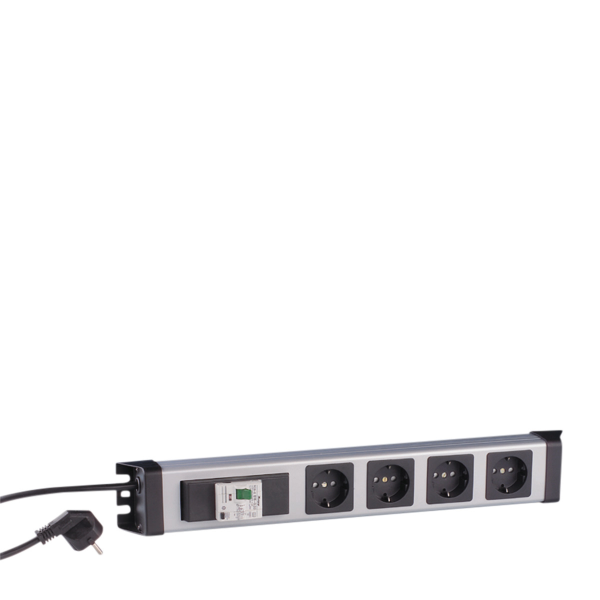 Steckdosenleiste 4-fach mit RCD-Schalter