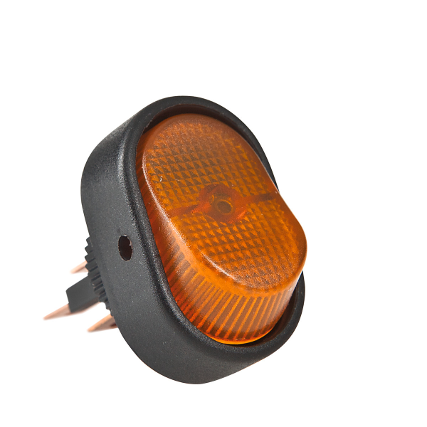 12 V Ein-/Ausschalter mit Kontrollleuchte orange