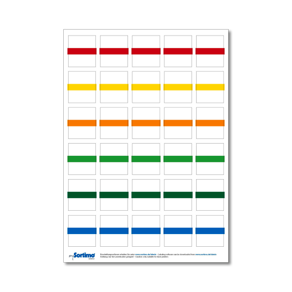 Beschriftungsetiketten Insetbox 30 St. gemischt (1 Bogen)