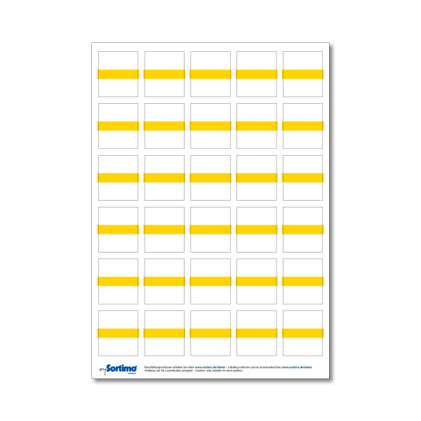 Beschriftungsetiketten Insetbox 30 St. gelb (1 Bogen)